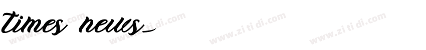 times news字体转换